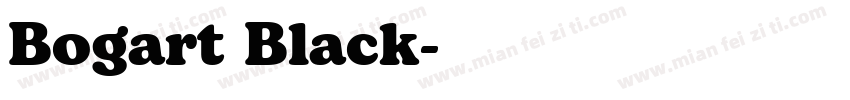 Bogart Black字体转换